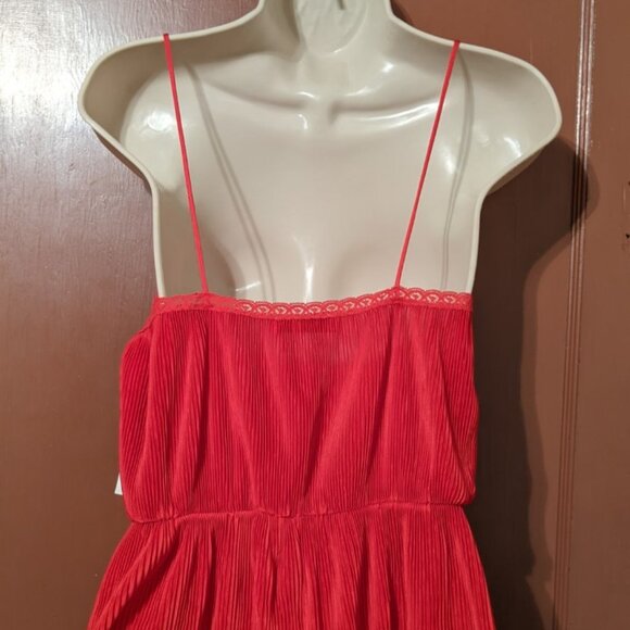 NWT!! RED VINTAGE VTG MISS ELAINE PLEATED TEDDY/ROMPER/BODYSUIT-MED-CLEARANCE!! - Picture 6 of 13